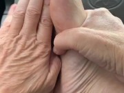 Wrinkled soles JOI