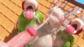 One piranha, two piranha, three piranha— f-four?! (Super Mario 3D Porn)