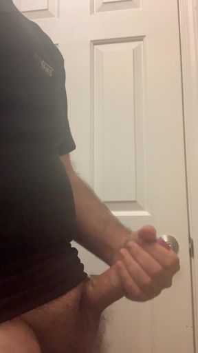 Fat man thick cum uncut masturbation