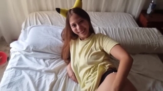 Cosplay pokemon sucking cock