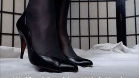 Foot Fetish Wolford Stockings High Heels HD (MP4)