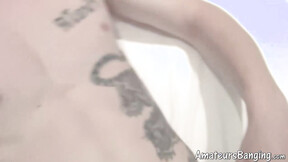 Tatted amateur jock fucks a doll & uses fleshlight on shaft