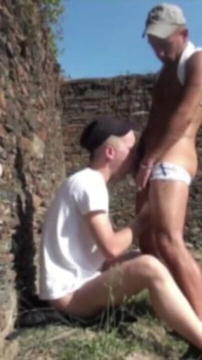 Nathan fucked by Fayss oudoor