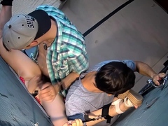 Anonymous Gangbang Fuck at Public European Club