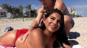 Unleash Your Desires with Julz Gotti's Raw XXX Beach Scene!