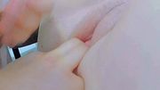 He thrusts his enormous member all the way in.