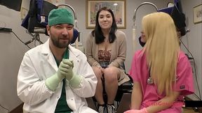 Mina Moon humiliates with latex nurse outfit