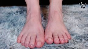 Up Close with My Wrinkled Soles and Toes