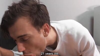 Czech Hunter 565 - Guy Offers a Load of Cash to Brown Haired Twink to get him to Suck his Big Cock &