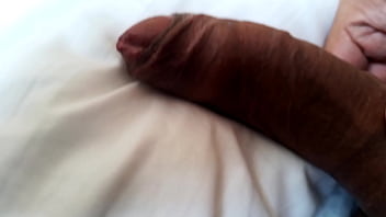 Jacking off my uncut cock with a pillow. May 23, 2023.