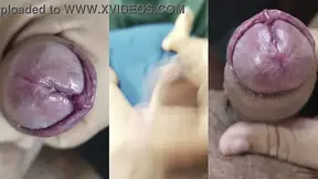 Amateur GF wanks me to cum - small cock humiliation