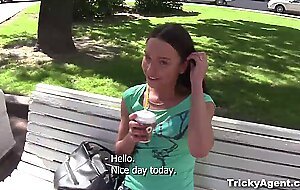 tricky agent -  brunette nataly gold looks great in the sunlight!