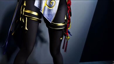 Gan Yu’s cosplay routine gets her ntr’d in black stockings