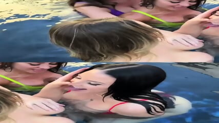 [4K] Swimming pool with Mia Malkova, Sophie Dee, Angela White, Francia James