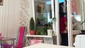 Wife left panties off seduces friend while husband watches and records her moaning