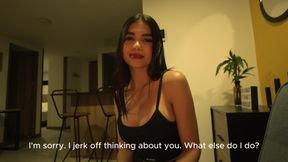 My colombian STEPSIS caught me jerking off to her pics and she ended up fucking me RAW! Manuela vae - Papuchizz