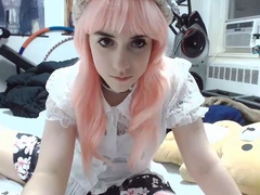 Curly Blonde Teen Records Solo Dildo Masturbation More at