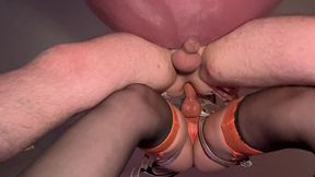 french pegging – pov: i answer his questions, then i fuck his ass with my strap-on.