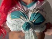 Rebecca Goodwin Baseball Outfit - Tit drop