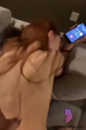 Hot redhead teen cheats on her boyfriend in doggy style POV