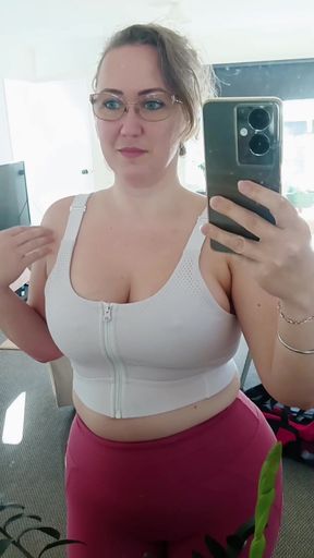 Female Onlyfans Model in Sports Bra