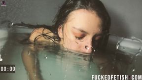 4K Mia Bathtub Full Naked Beautiful Wet Hair Contractions