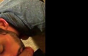 6'10 Guy Swallows Cum from Big Cocks