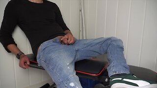 Play with my cock jerk off, cum, and piss