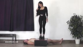 Slave&#039;s Orgasms Under Mistress Cleo&#039;s Platform Shoe