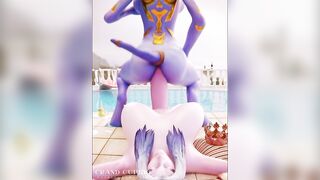 Draenei Elf Futa Sex into the Epic Pool Party [grand