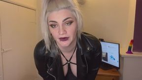 Heavily Pregnant Domme Humiliates your Small Cock JOI
