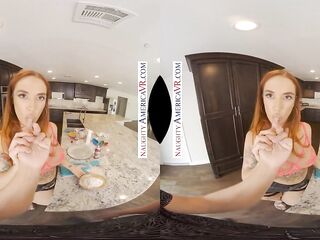 Naughty America - Your wife's friend, Siri Dahl fucks YOU in the kitchen!!