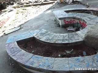 Wicked bang date with Melina May in abandoned former outdoor pool area! stevenshame.dating