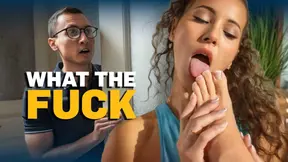 SHAME4K. Guy saw her licking my feet and had a crazy boner
