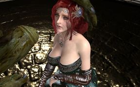 Triss Merigold Fucked and Bred by Giant Green Orc