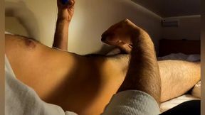 Big cumshot in cabin