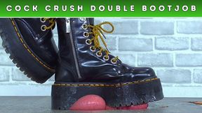 Crushing & Draining Your Cock & Balls TWICE Under My MONSTER Platform Boots (251) - Bug Cam - Cum Trample Trampling CBT Ballbusting Shoejob Bootjob