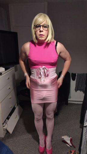 Pink tights pantyhose