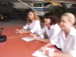 Recent hawt cadets are banged and subject to a hard sex lesson