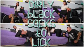 Dirty black socks to lick