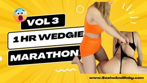 Volume 3 - ONE HOUR WEDGIE MARATHON - Incredible wedgie action