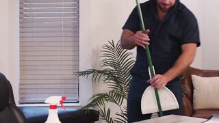 Double Team Cleaning Frenzy - Janitor Porn Parody