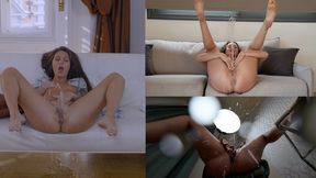 3 GIRLS SQUIRTING PISSING COMPILATION