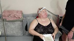 I teach my mother-in-law English &mdash;  and she rewards me with a sensual blow