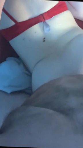 Young little slut offers her pussy to her boyfriend and he fucks her in doggystyle and she takes control of his cock   Clip 1