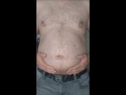 Gainer growing belly play after visiting a friend