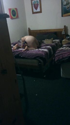 Caught Look in on Masturbatin Housemate and She Let Him Watch Her Finnish Herself off Covered in. Her Own Love Juices