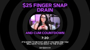 25 Finger Snap Drain and Cum Countdown by Ruby Rousson