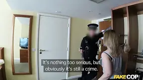 Fake Cop - Curvy Blonde Bounces on Cop's Cock in Hotel