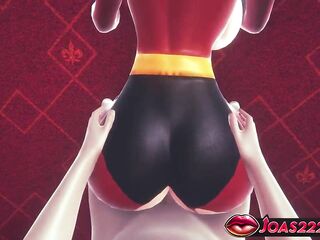 porn animation with helen parr (the incredibles) large boobs and butt. hard banging in ebony nylons doggy position, close-ups of a taut soaked snatch with a huge ejaculation